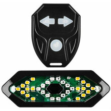 USB-wiederaufladbares Fahrradrücklicht, kabellose Blinkersteuerung für bessere Sichtbarkeit, wasserdichte IPX4-Leuchte mit einstellbarem Winkel und