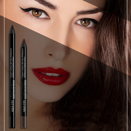 Μολύβι eyeliner σε μορφή gel με έντονη χρώση και ενσωματωμένη ξύστρα, αδιάβροχο, 2
