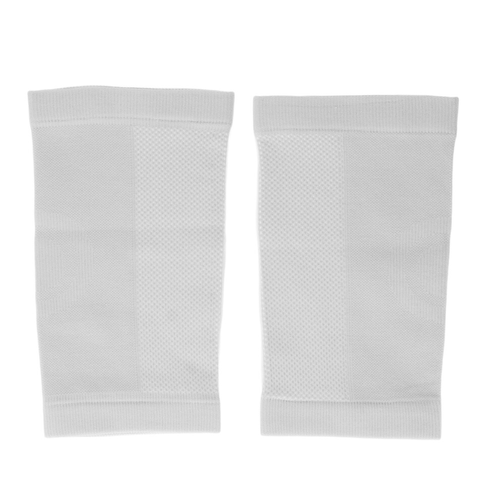 Ladies Grey 2-Pack Knee Warmers Breathable Windproof Cotton Compression Sleeves