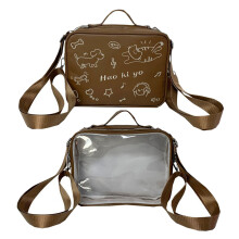 Schüler-Schultasche, schöner Katzen-Rucksack,-braun