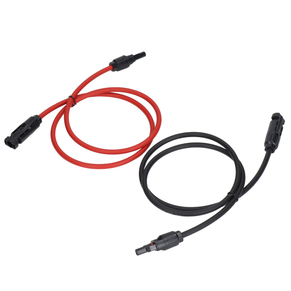 Solar Panel Power Cable 10Awg 6Mmâ² 1M Rated 1000V Dc Red Black Aussie Use 9361372660577