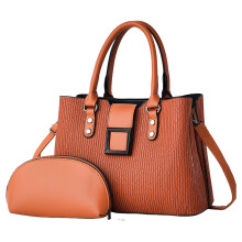 Elegant Women's Handbag and Shoulder Bag Set 2pcs with-Yellow