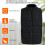 USB-heizbare Daunenweste Dual-Control Unisex M-3XL 8