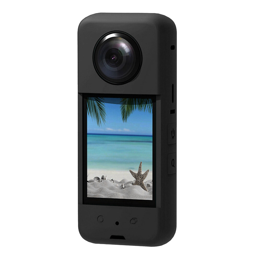 Flexible Insta360 One X3 Silicone Protective Case Accurate Hole Design - Black 5041372664594