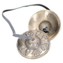 Pure Brass Tibetan Tingsha Meditation Bell, 2.2x6.6x30cm