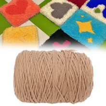 Strickgarn Weicher Elastischer Polsternder Baumwollgarn für DIY-Teppich Khaki 26