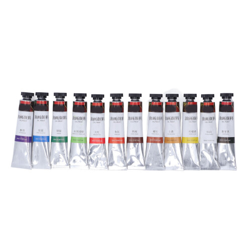 12-teiliges Ölfarben-Set, satte, lebendige Farben, 1