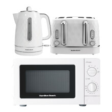 Diamond Kettle, Toaster & Standard Microwave Set, by Hamilton Beach