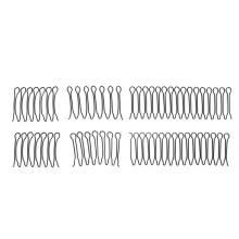 elastisches Metall-Haarkamm-Set mit sicherem Anti-Rutsch-Design