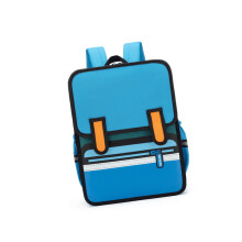 Sac à dos de dessin animé 3D pour garçons et filles, sac-Bleu
