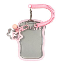 Porte-carte photo porte-clés porte-Badge d'identification-Rose