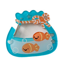 Pendentif de sac porte-clés en-Petit sac porte-bonheur poisson