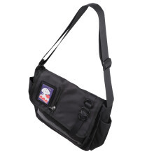 Sac à main en nylon de style scolaire japonais à la-noir uni