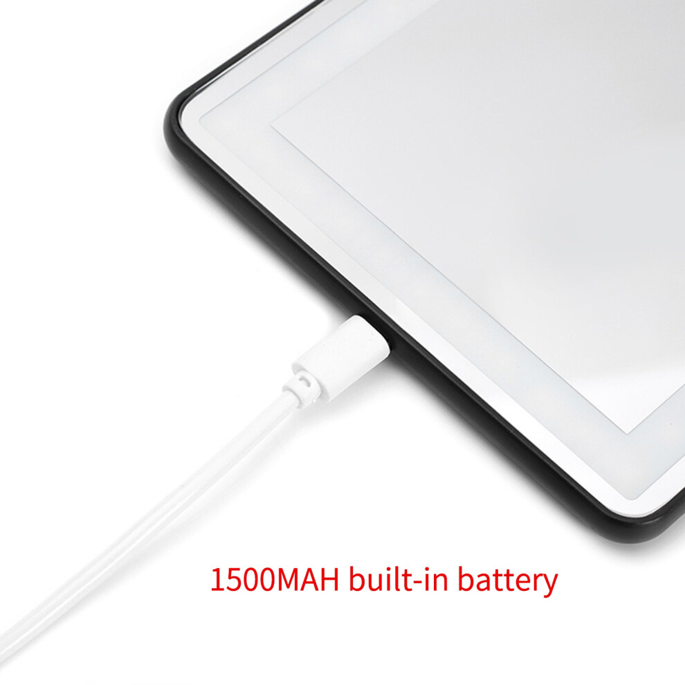 Rechargeable Led Car Sun Visor Vanity Mirror 1500Mah 10.2X5.3 Inches Light 7651372669024