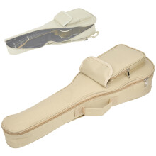 High-Quality 24in Ukulele Carry Bag Case Beige with Cushion IN‑25