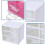 Multifunctional Storage Drawer Box, Wall Mount Stackable Desktop Organizer for Office and Craft Supplies, Plastic Storage Case with Transparent 3