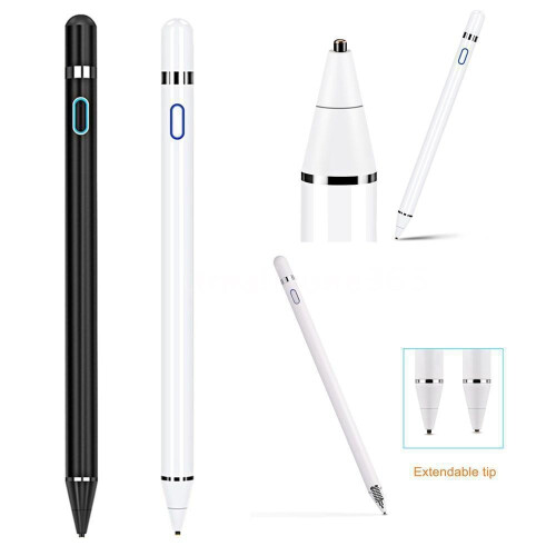 Penna stilo digitale, design elegante e precisione migliorata, punta sensibile alla pressione per iPhone, iPad, tablet Android, ricaricabile tramite 1