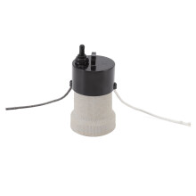 Ceramic Copper Lamp Socket, UL Listed E26 Light Socket with Adjustable Temperature And Built-In Waterproof Rubber Circle for Table Lamp Floor Lamp
