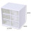 Multifunctional Storage Drawer Box, Wall Mount Stackable Desktop Organizer for Office and Craft Supplies, Plastic Storage Case with Transparent 2