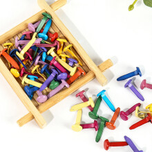 Materiales para manualidades, remaches redondos de metal estéticamente agradables con acabado resistente a la corrosión para sujetar papel,