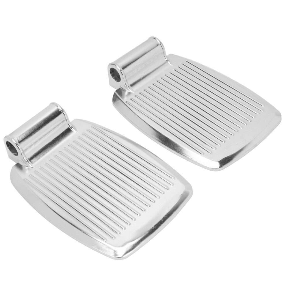 Aluminum Alloy Wheelchair Footrest 21x14cm Pedal with Striped Texture