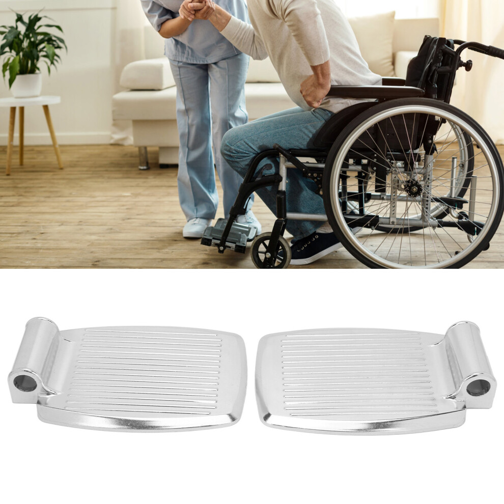 Aluminum Alloy Wheelchair Footrest 21x14cm Replacement Pedal