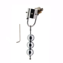 SM Bondage Stainless Steel Scrotum Pendant HeavyDuty Double Physical Stretching Balls Squeeze NonPuncture Alternative Training