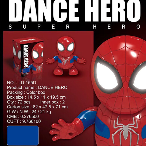 Figura de acción de superhéroe que baila con luces LED 2