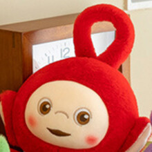 Niedliches rotes 11,8 Zoll 3D Baumwollplüschtier zum Kuscheln für Kinder, Mädchen, Geschenk