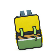 Oxford Fabric Kids Backpack With 3D Cartoon Designs-Yellow