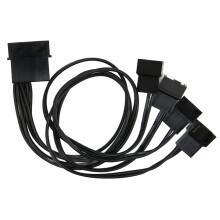 Ventilatorsplitterkabel Molex naar 4-pins ventilatoradapter voor interne chassiskoeling, voeding voor meerdere ventilatoren, hoogwaardige