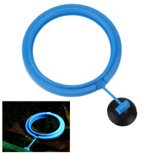 Non-Toxic Plastic Fish Feeding Ring with Suction Cup for Aquariums