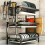 (Three-layer) A Large Three-Tier Kitchen Storage Rack - Efficient Drainage, Equipped with a Utensil Holder, Cutting Board Rack, And 4