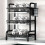 (Three-layer) A Large Three-Tier Kitchen Storage Rack - Efficient Drainage, Equipped with a Utensil Holder, Cutting Board Rack, And 11