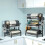 (Three-layer) A Large Three-Tier Kitchen Storage Rack - Efficient Drainage, Equipped with a Utensil Holder, Cutting Board Rack, And 13