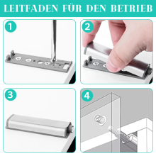 Stainless Steel Latch Solution, Slim Brushed Nickel Finish for a Sleek Look, Magnetic Push Latches for Kitchen Cabinets and RV Drawers