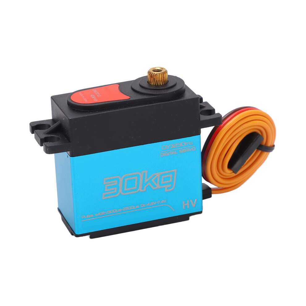 Rc 30Kg Digital Aluminum Alloy Waterproof Servo 180 For Rc Car Boat Robot Blue 8741381218951