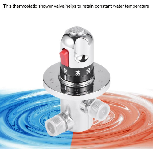 Thermostatic Mixer Valve, Wall-Mounted Installation for Your Bathroom Basin's Temperature Control 1