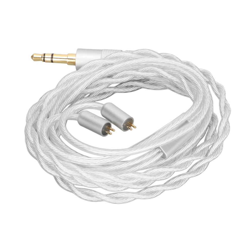 Plated Copper Earphone Cable 120Cm Replacement For Zs10 Ed16 Silver 5081373710494