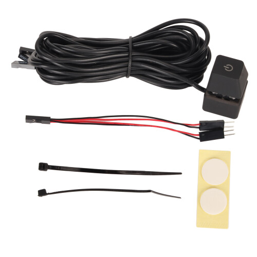 Blue Switch Mechanical PC Power Button with Backlight, 13.1ft Cable 1