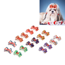 16 Pack Dog Hair Bows with Rubber Bands, Cute Puppy Grooming Accessories