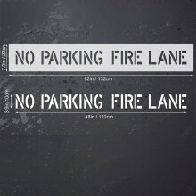 Foldable No Parking Fire Lane Stencil for Asphalt and Concrete Pavement Marking Tool for Parking Lot Traffic Management
