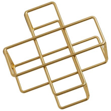 5 Grid Metal Wine Rack Red Wine Bottle Storage Wine Display Rack Bar Desktop Decoration Cabinet Display Home Decoration
