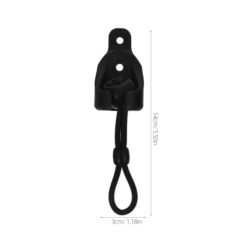 4Jgo Bungee Para Persianas Con Soportes, Resistente Negro 1
