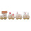 Small Train Christmas Decorations Set – Mini White Holiday Decor 20cm 9