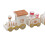 Small Train Christmas Decorations Set – Mini White Holiday Decor 20cm 3