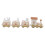 Small Train Christmas Decorations Set – Mini White Holiday Decor 20cm 7