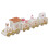 Small Train Christmas Decorations Set – Mini White Holiday Decor 20cm 8