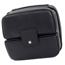 Reise-Kosmetiktasche, mehrere Taschen, Make-up-Tasche,-Schwarz
