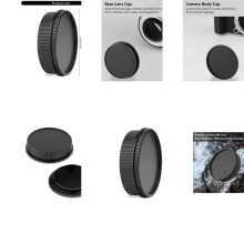 Camera Lens Front and Rear Caps Set Front Body Cover Rear Guard for T System